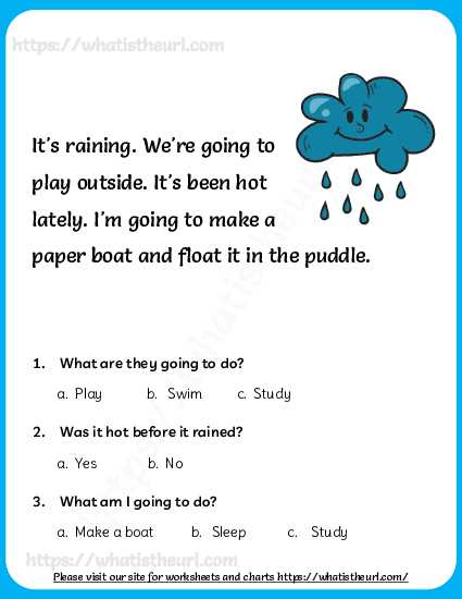 comprehension worksheets for 7 year olds
