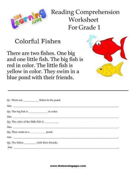 comprehensive worksheet for class 1