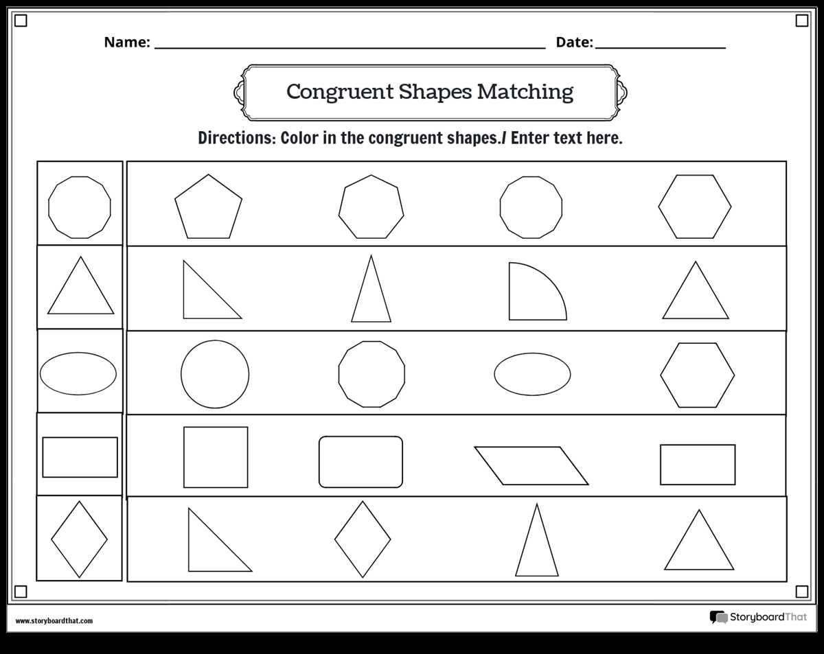 congruent parts worksheet