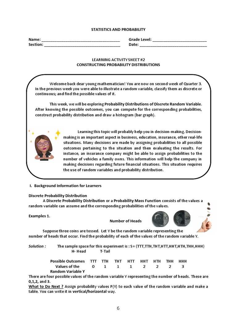 constructing probability distribution worksheet