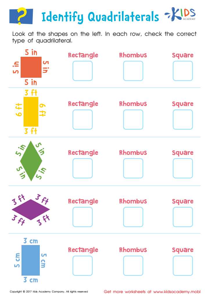 constructing quadrilaterals worksheet constructing quadrilaterals worksheet