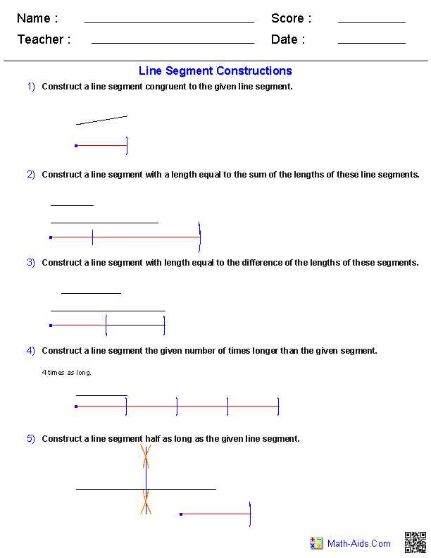 constructions worksheet