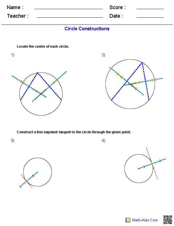 constructions worksheet