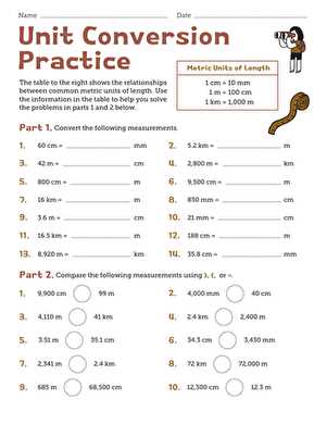 converting pressure units worksheet