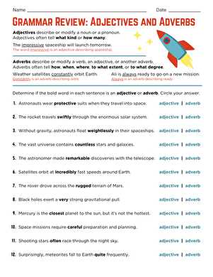 coordinate adjectives worksheet