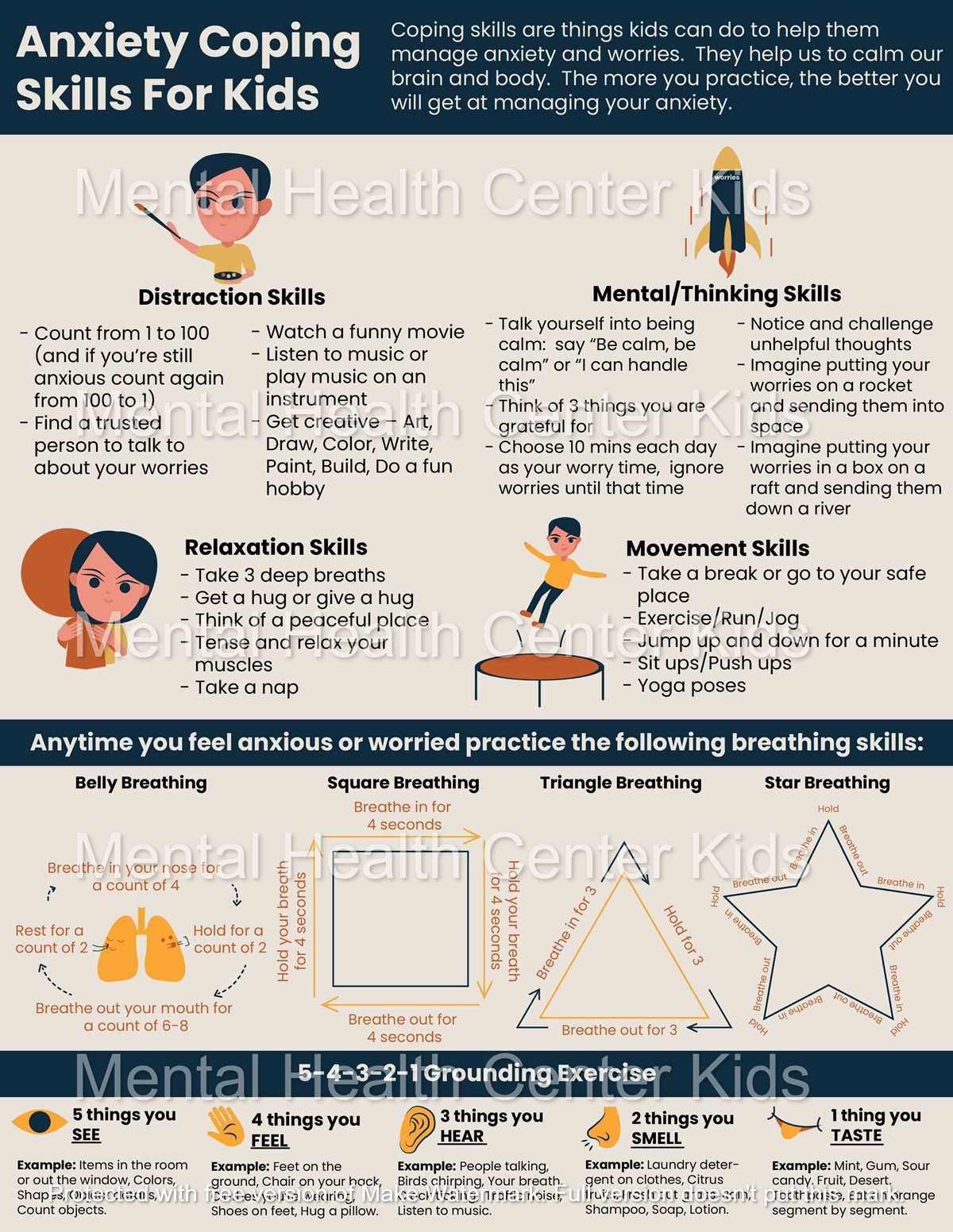 coping skills for anxiety worksheet