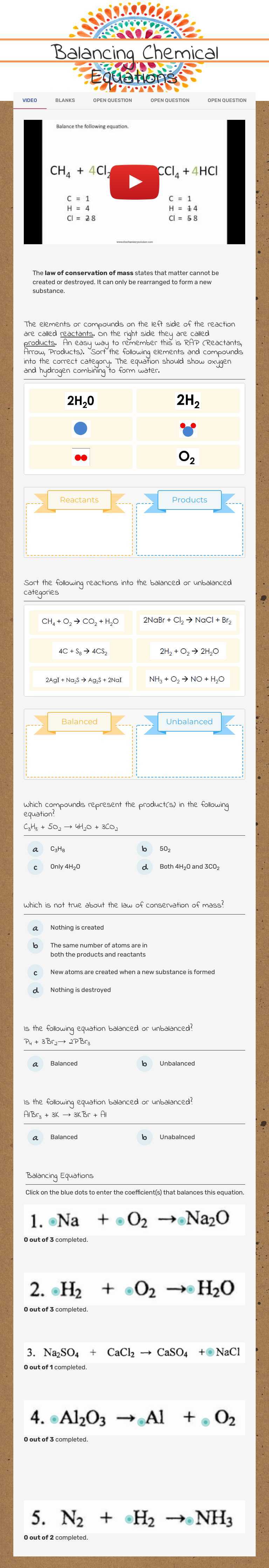 balancing chemical formulas worksheet balancing chemical formulas worksheet