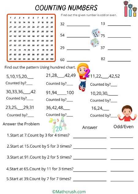 count and write numbers worksheet