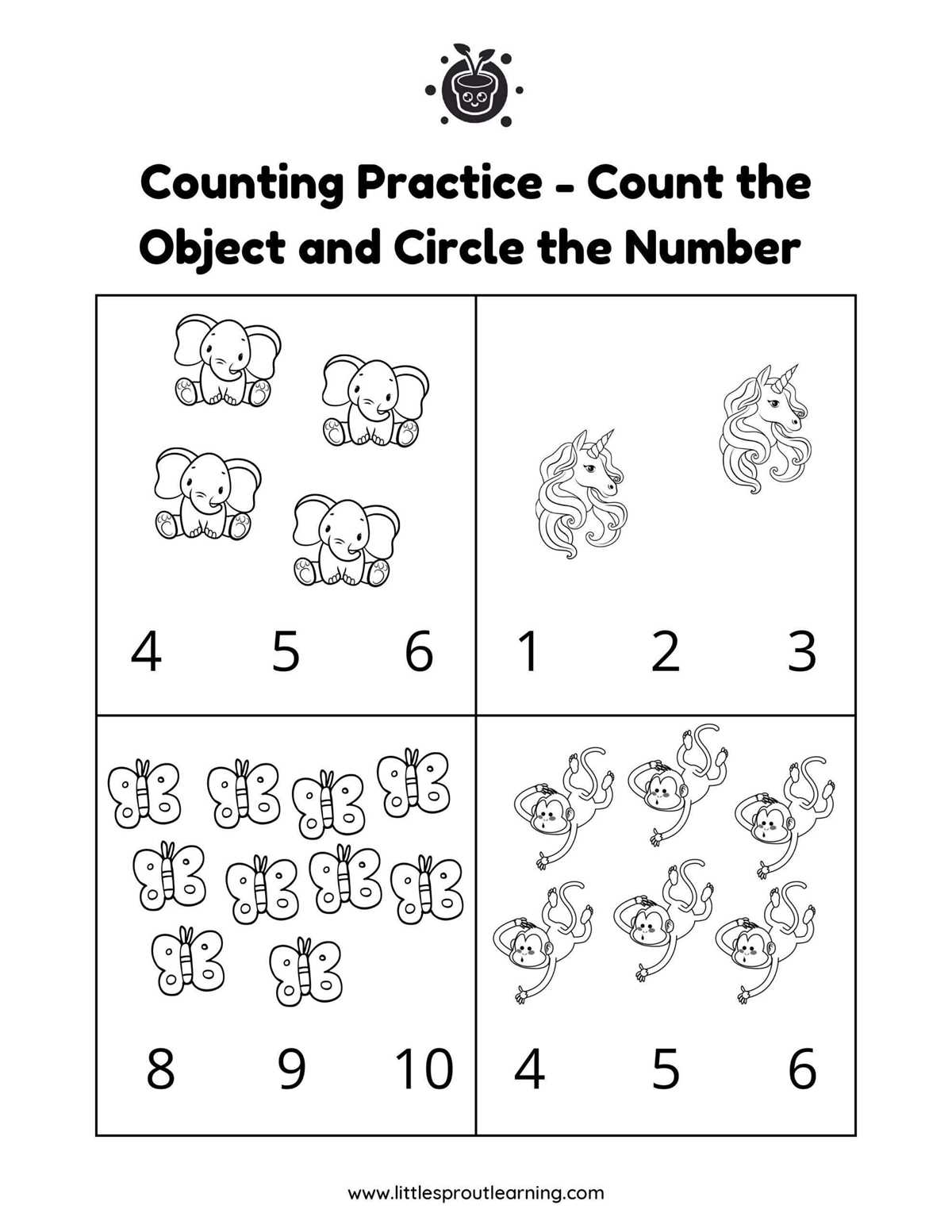 count objects worksheet