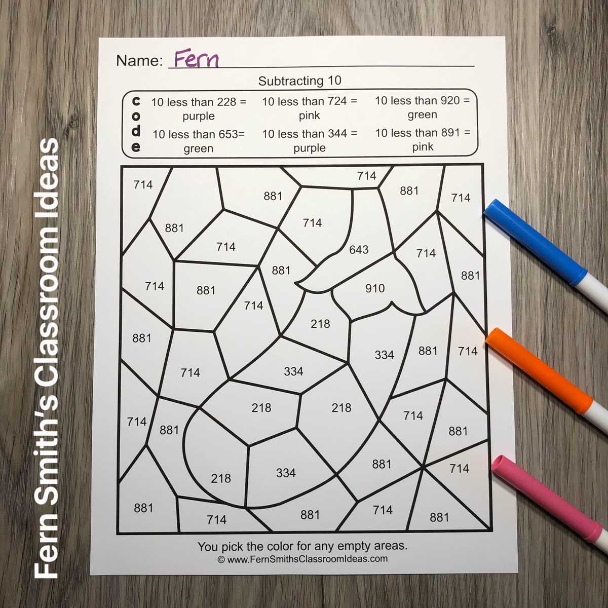 count on and count back by 10 and 100 worksheets