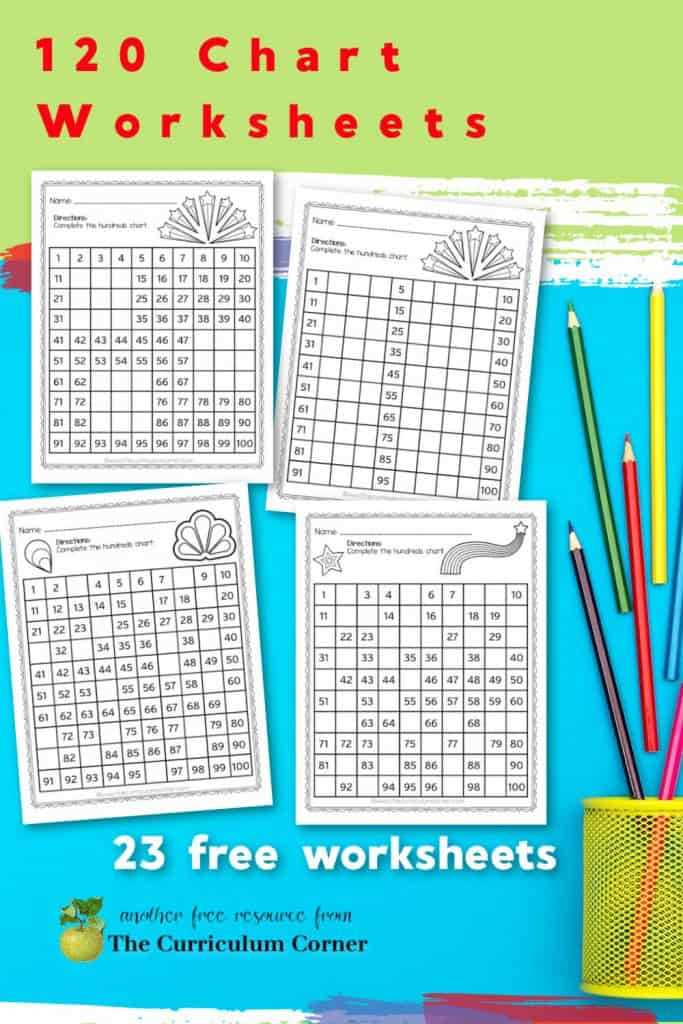 counting 1 120 worksheets