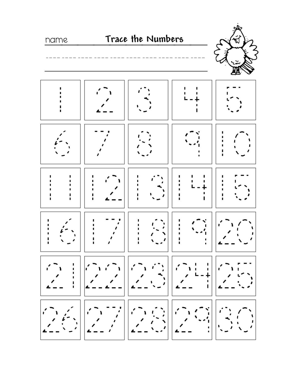 counting 1 30 worksheets kindergarten