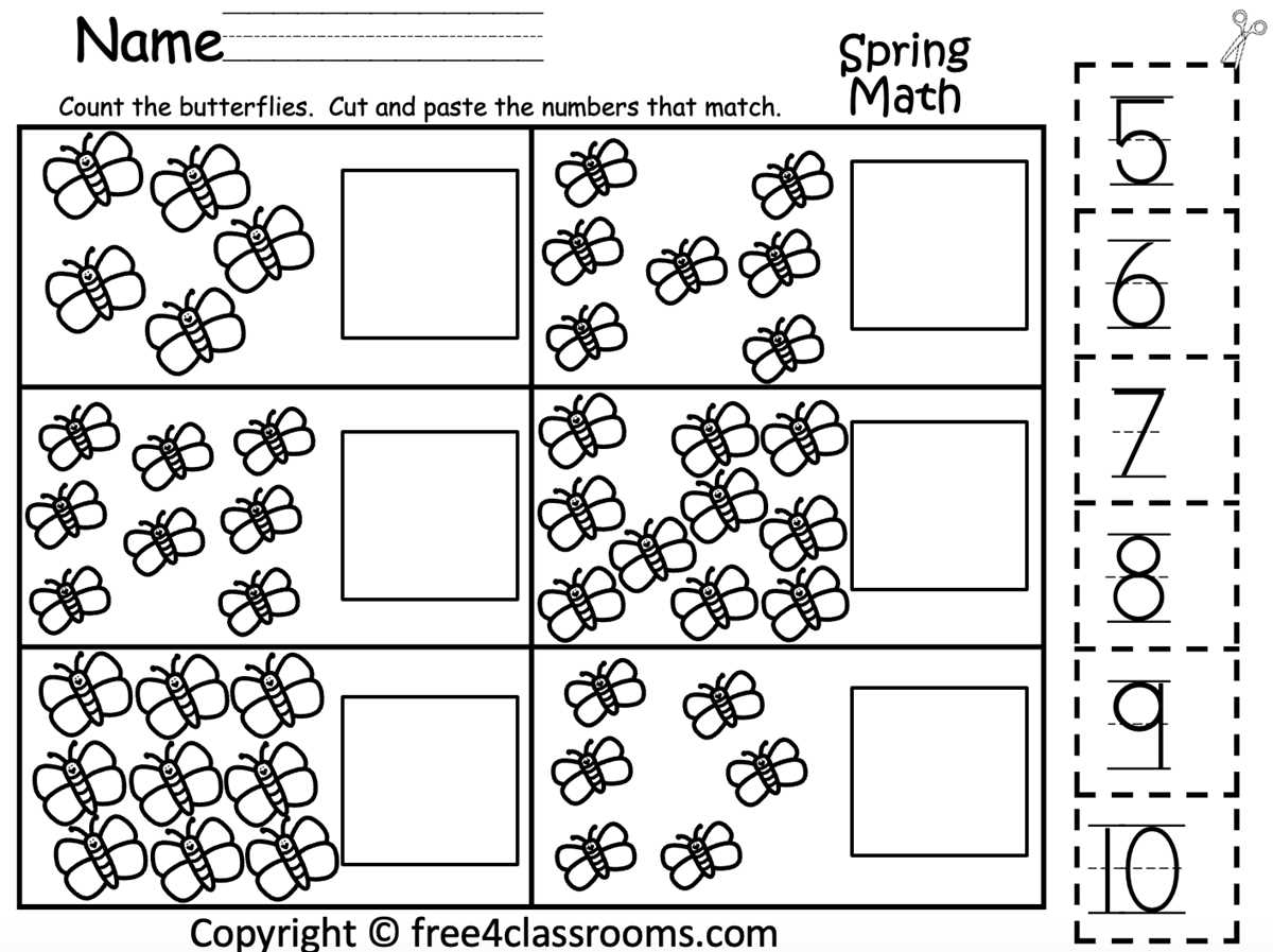 counting free printable worksheets