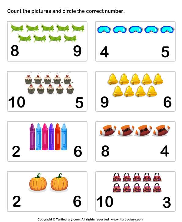 counting objects up to 10 worksheet