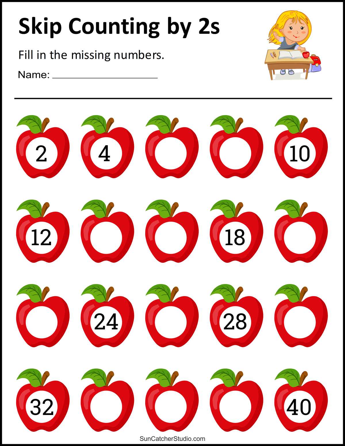 counting printable worksheets