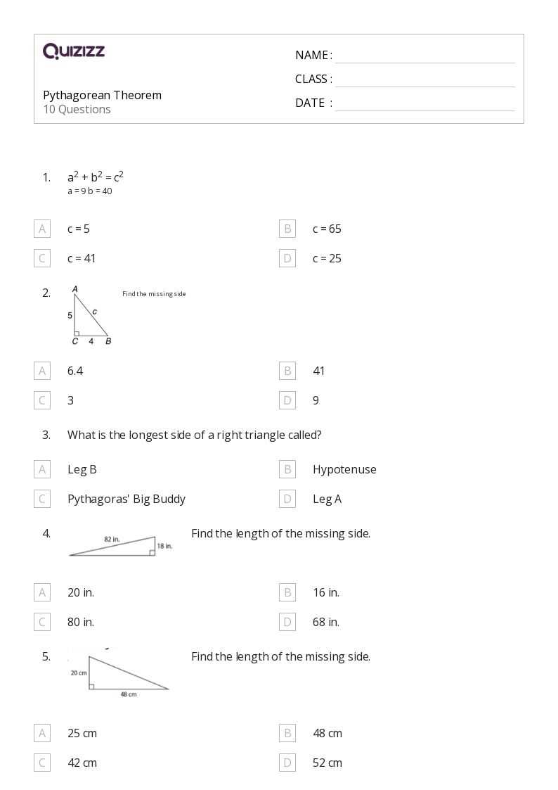 course 3 chapter 5 triangles and the pythagorean theorem worksheet
