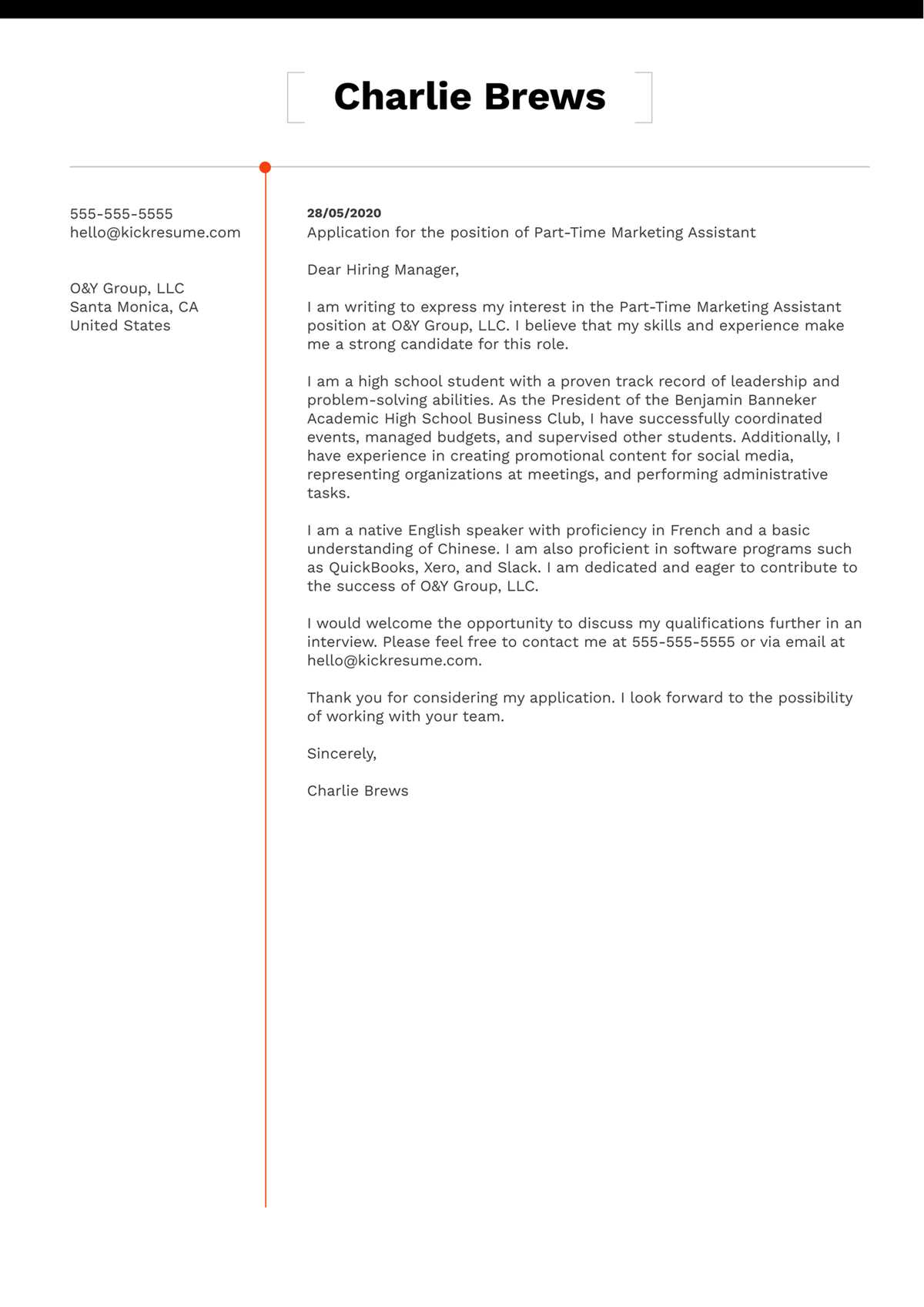 cover letter worksheet for high school students