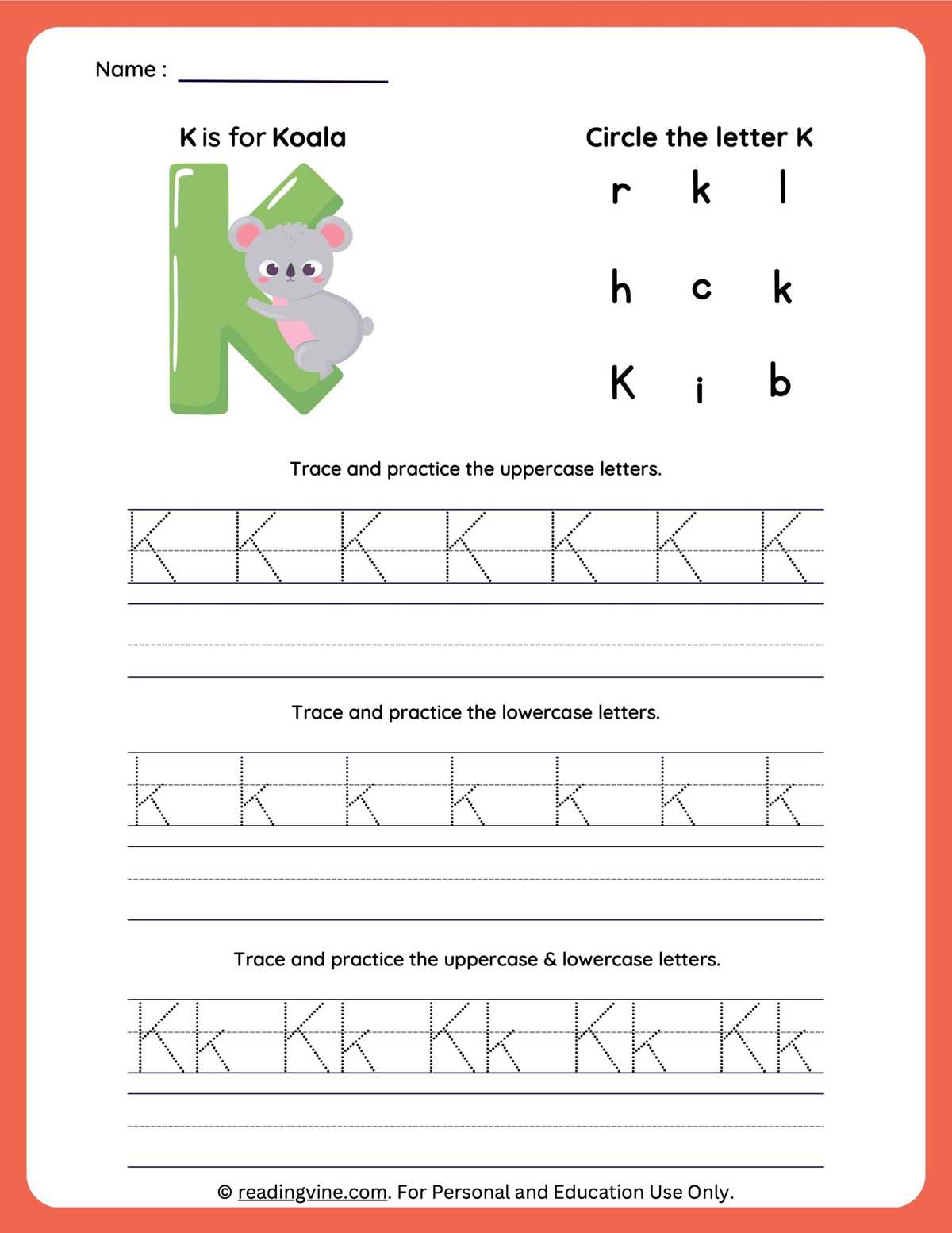 pre k letter tracing worksheets