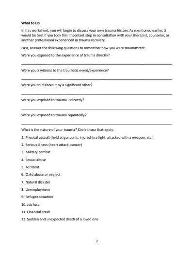 cptsd worksheets