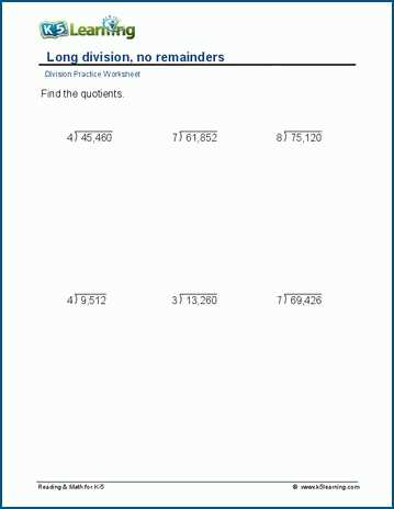 create a division worksheet