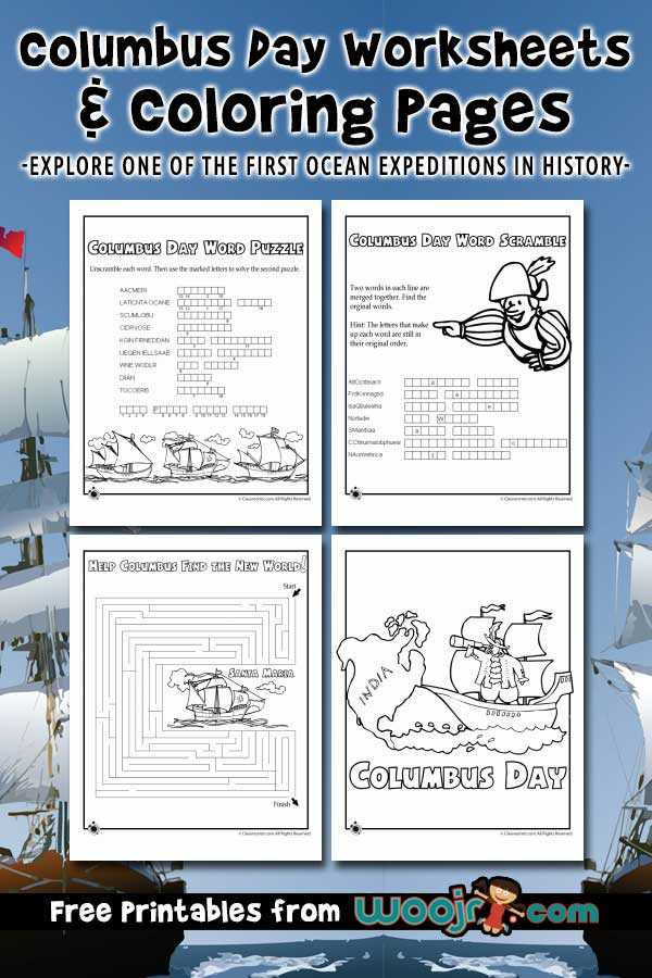 cristobal colon worksheets