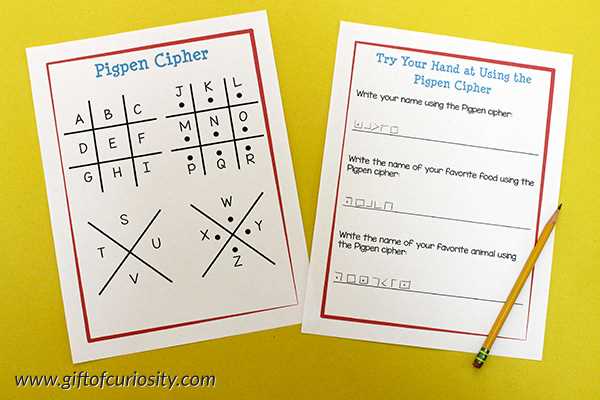 cryptography worksheet