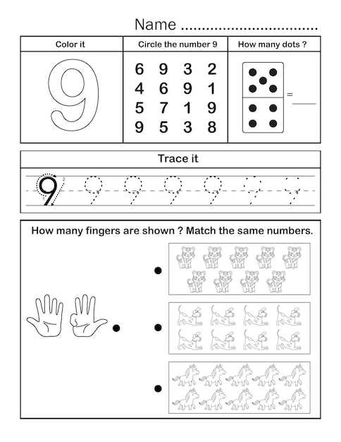 counting to 9 worksheets counting to 9 worksheets
