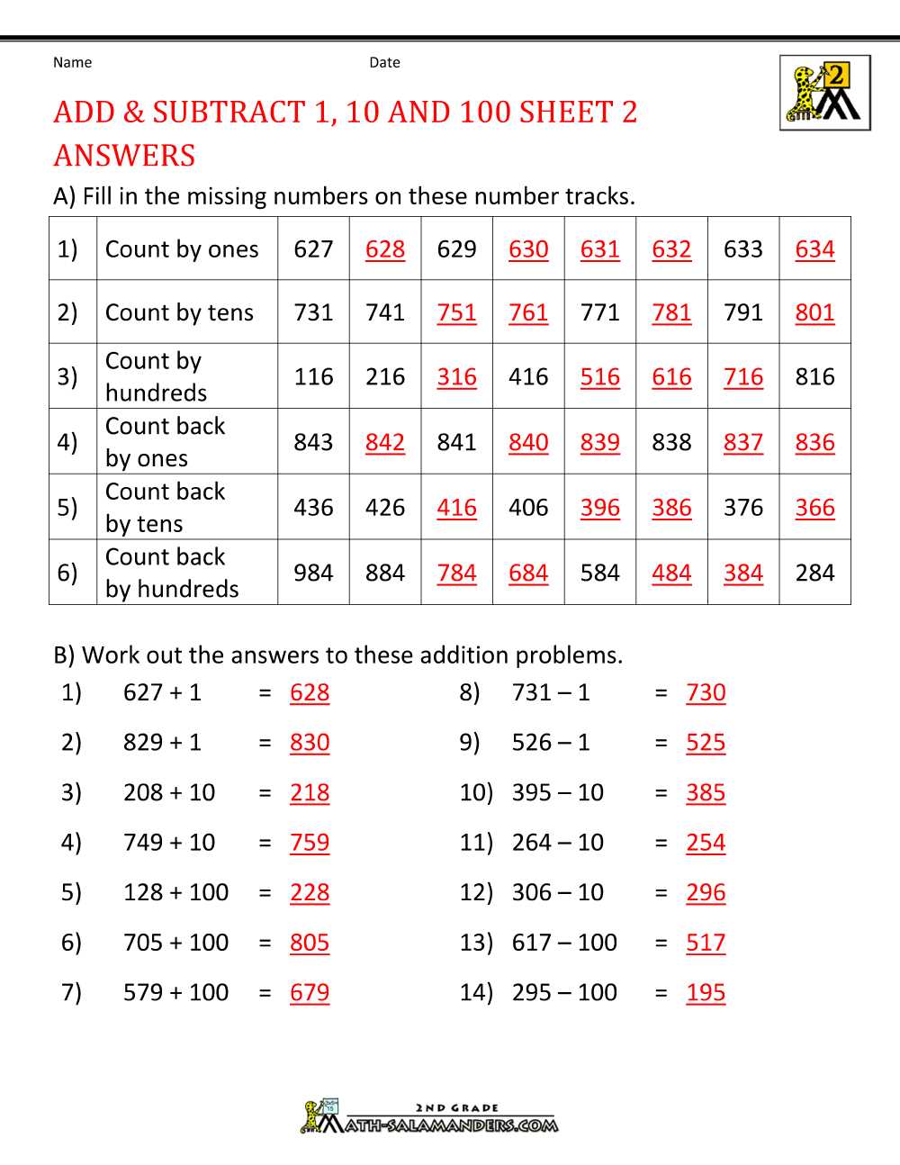 printable addition and subtraction worksheets