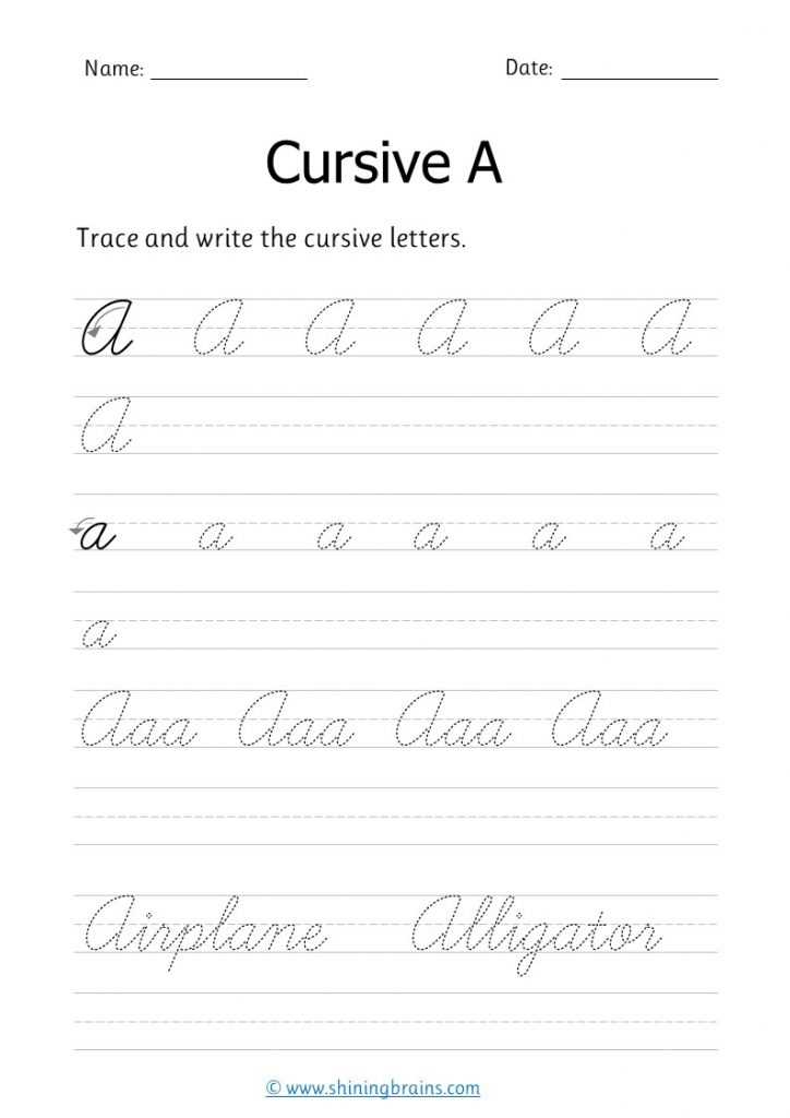 cursive capital alphabet worksheet