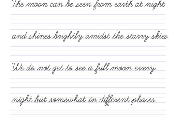 cursive sentence worksheet