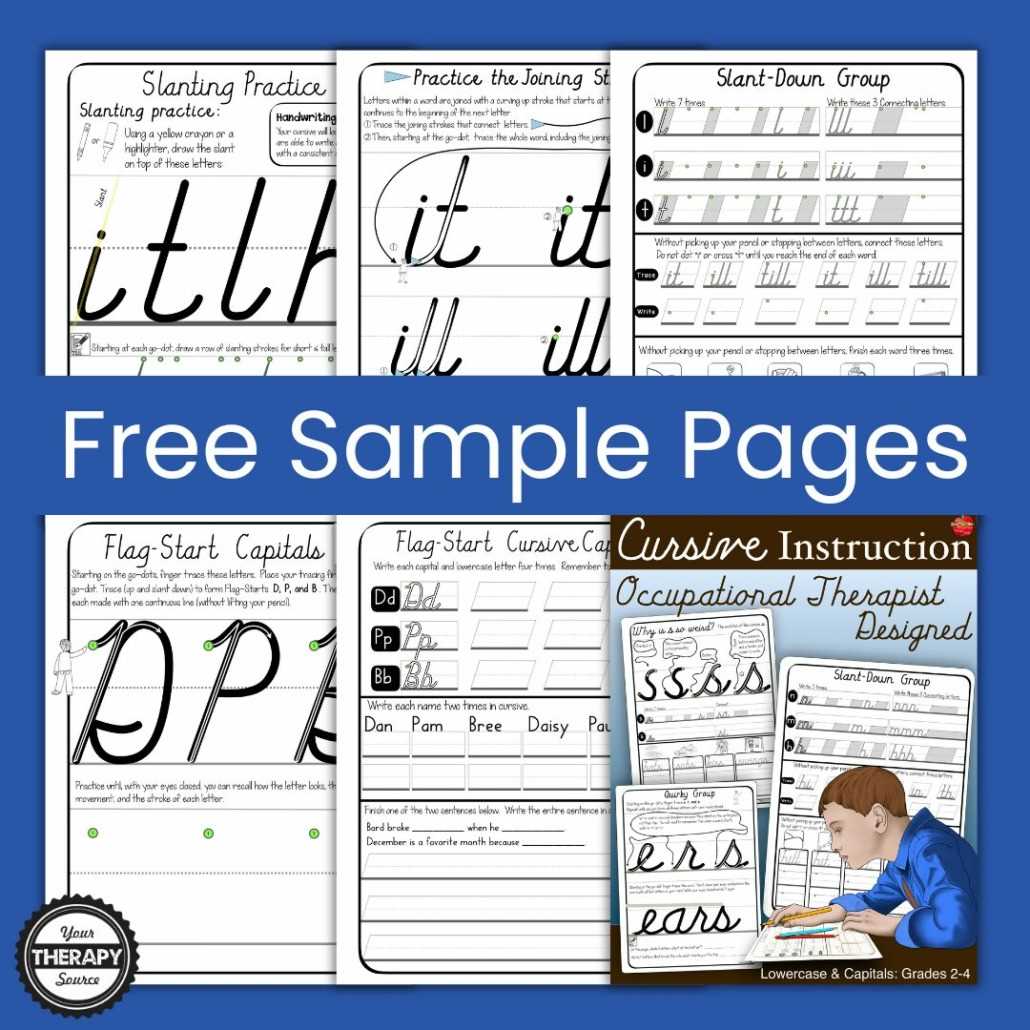 cursive sentences practice worksheets