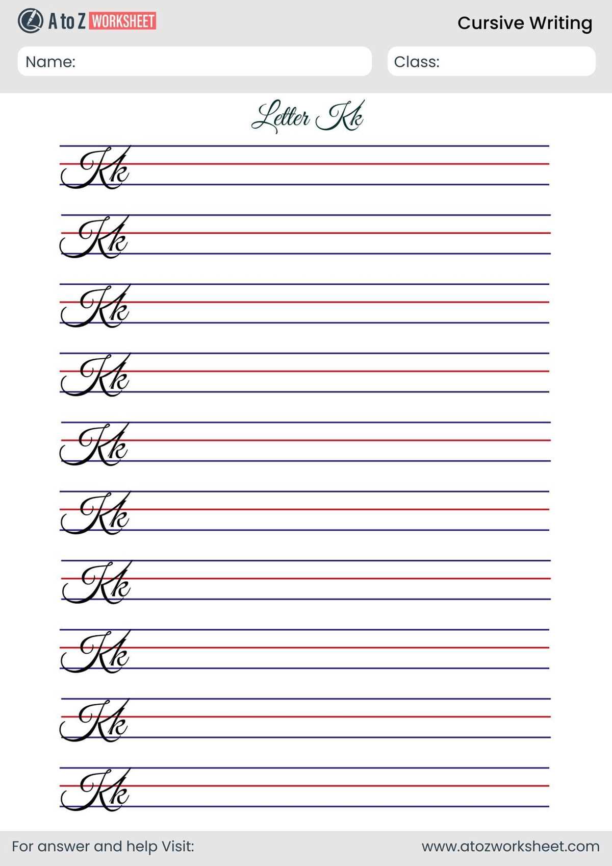 cursive sentences practice worksheets