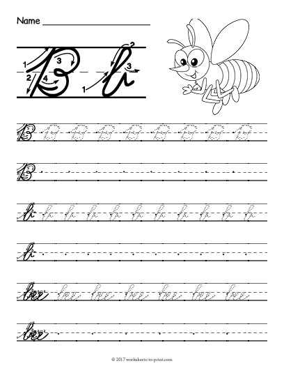 cursive worksheets free printable