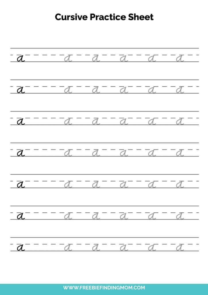 cursive worksheets free printable