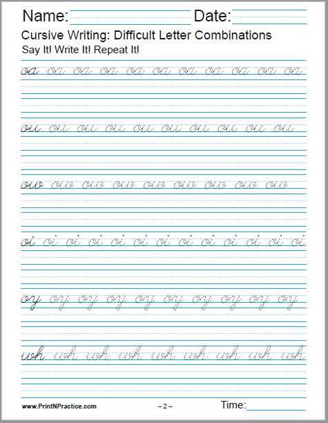 cursive writing worksheets with dots