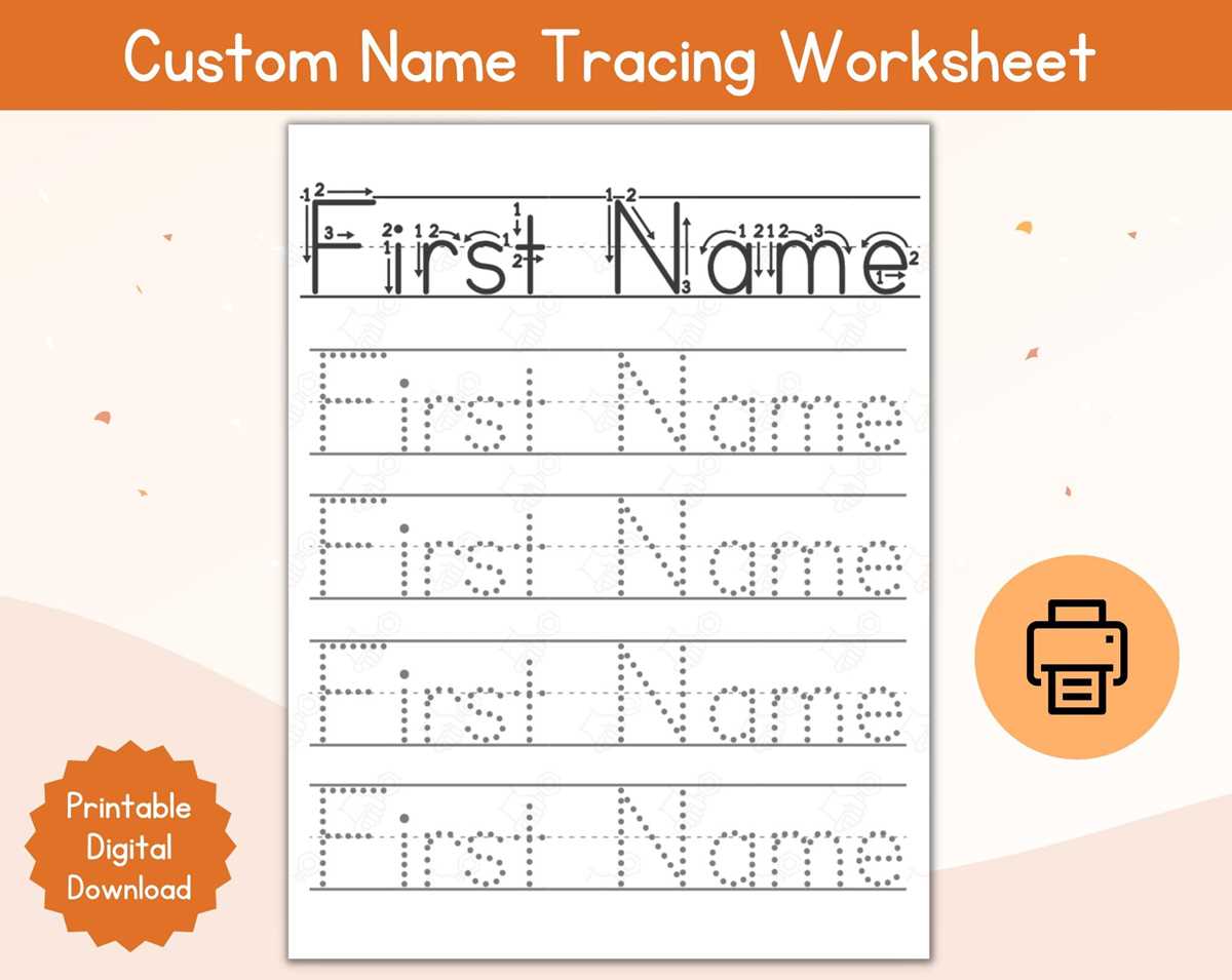 custom tracing worksheets