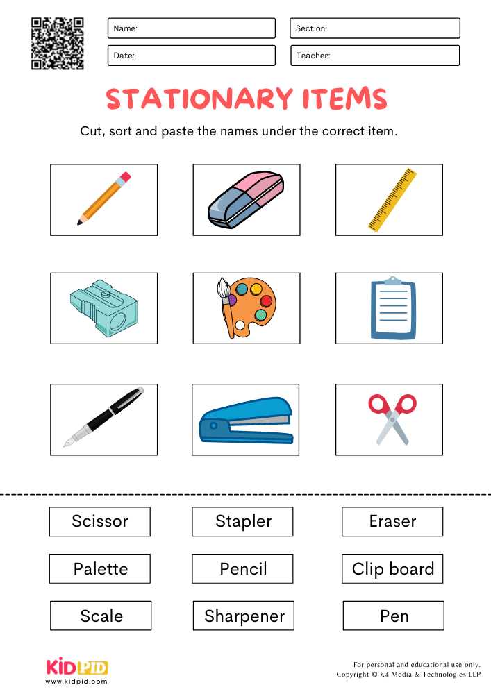 cut paste worksheets