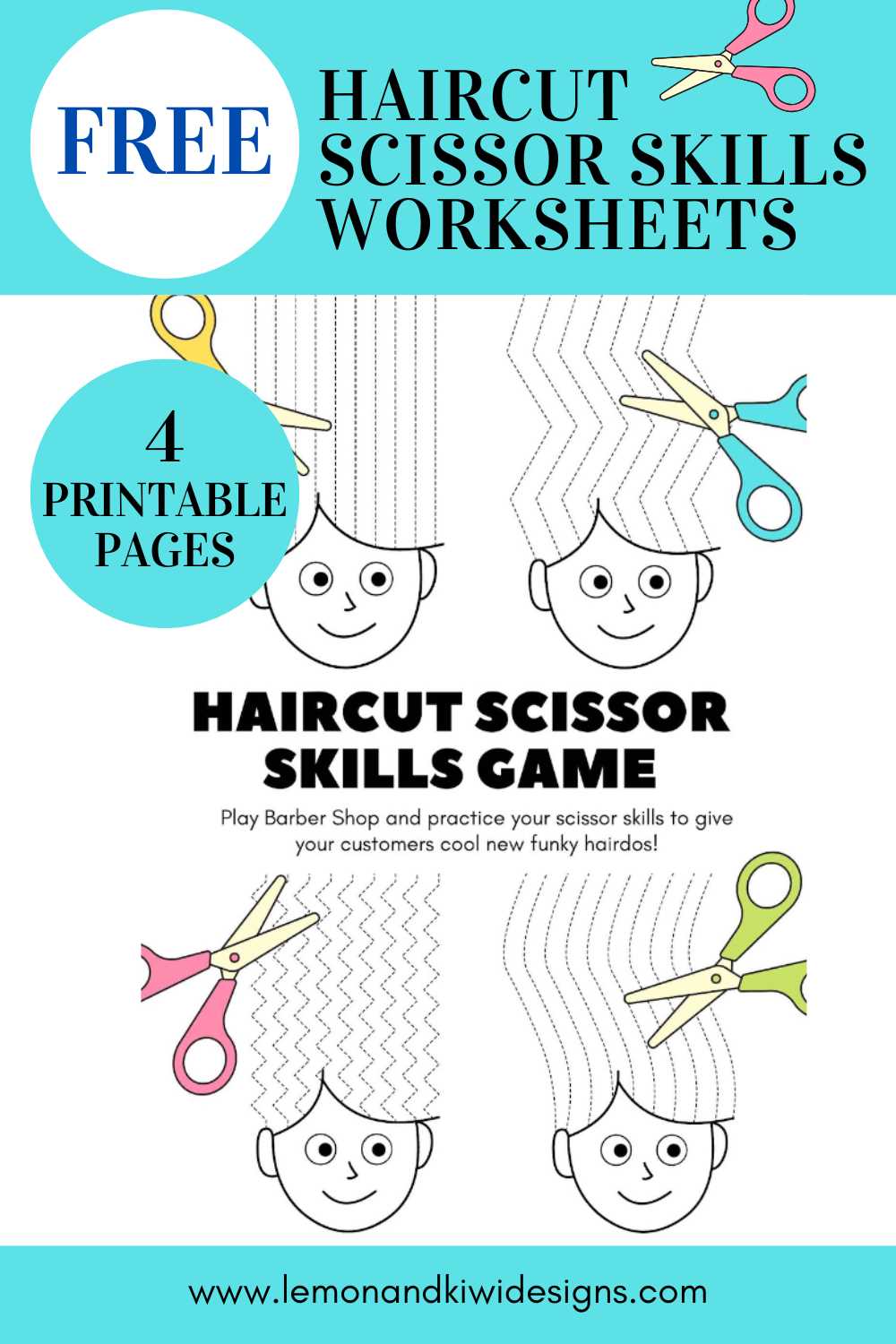 cutting skills for preschoolers worksheets