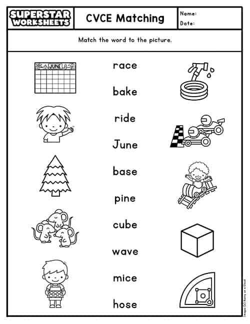 cvc cvce worksheets