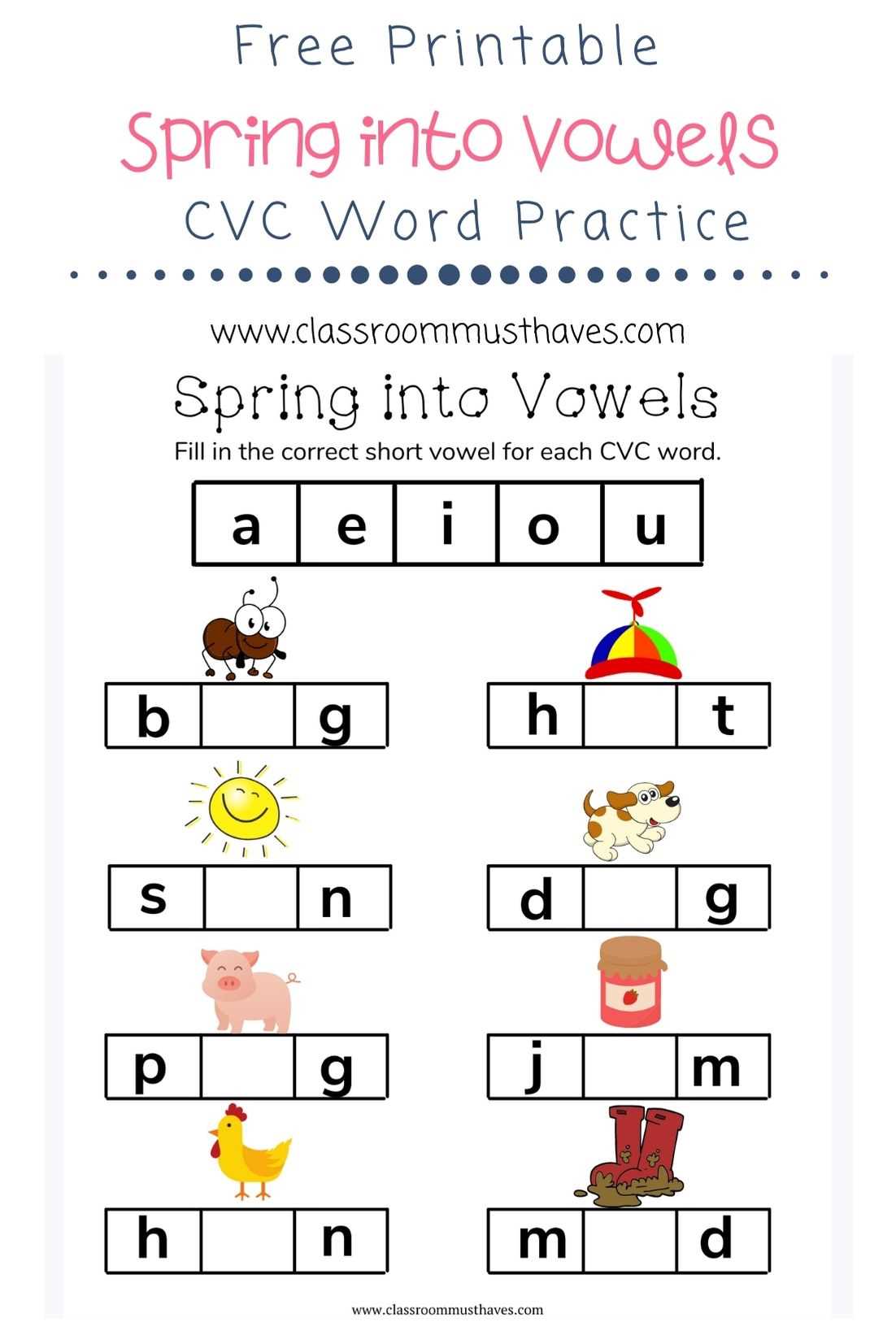 cvc medial a worksheet cvc medial a worksheet
