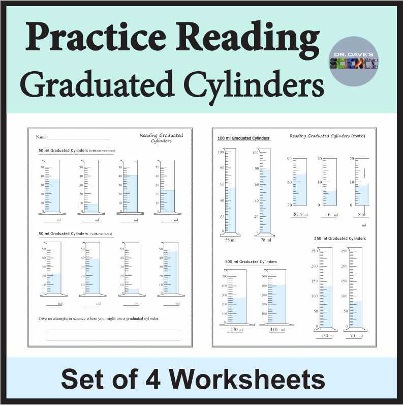 cylinder worksheet