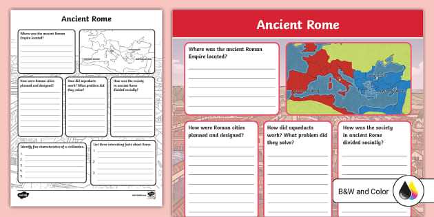 daily life in ancient rome worksheets