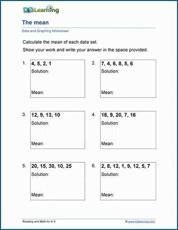 data worksheets year 5