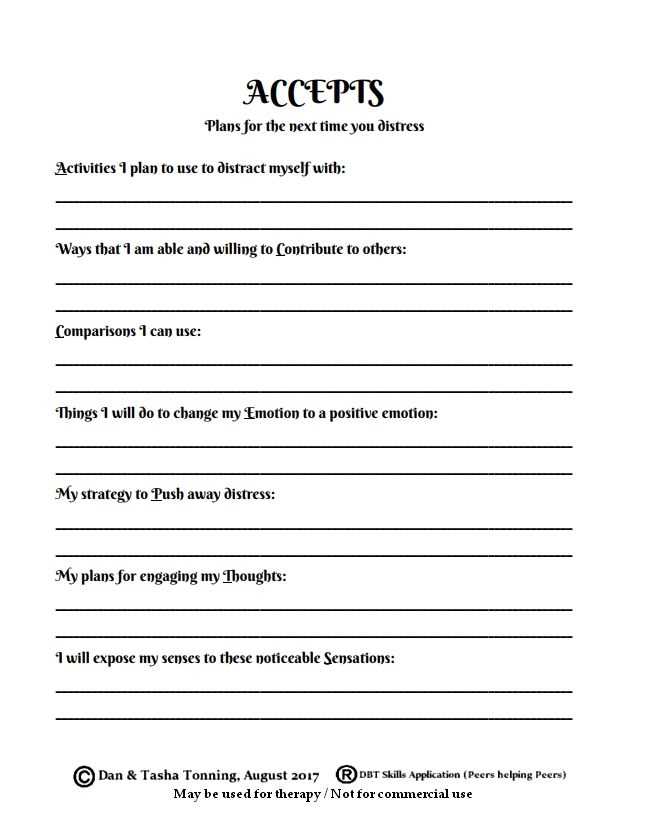 dbt worksheets for adults