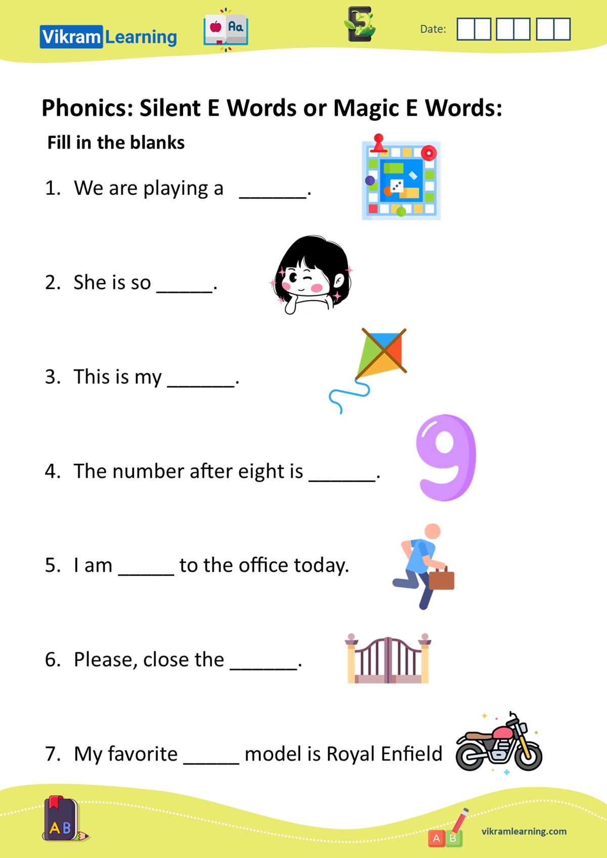 words with magic e worksheets