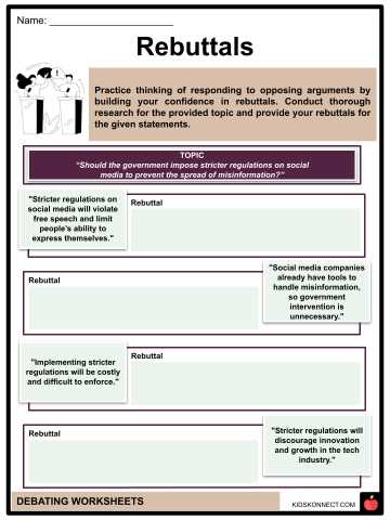 debate analysis worksheet