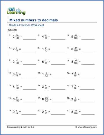 decimal tenths and hundredths worksheet
