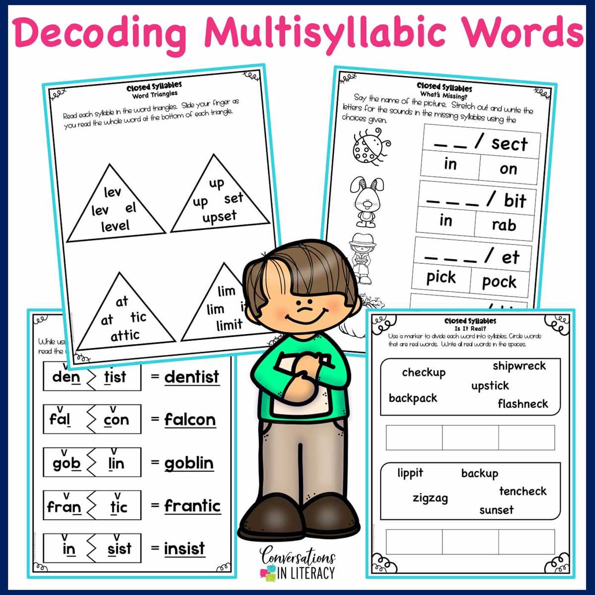 decoding multisyllabic words worksheets