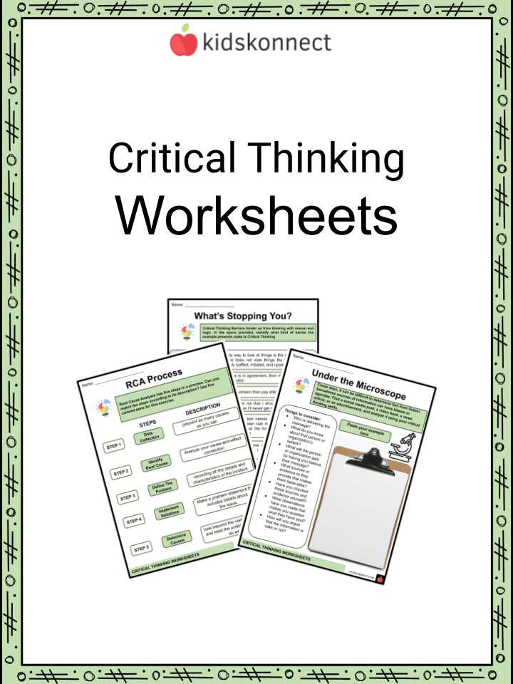 developing an argument worksheet