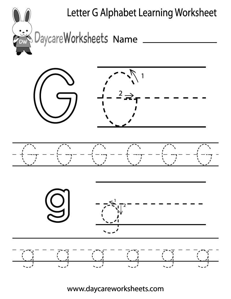 free printable preschool letter worksheets